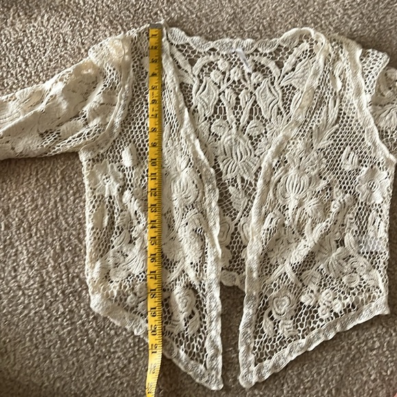 STUDIO Y cream/ ivory crochet jacket, size S - Picture 11 of 11